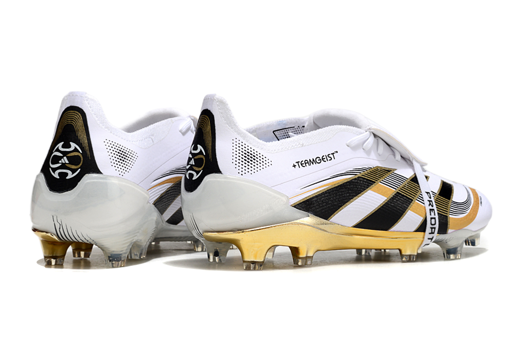Adidas Predator Tongue FG Elite Football Boot - White/Gold 