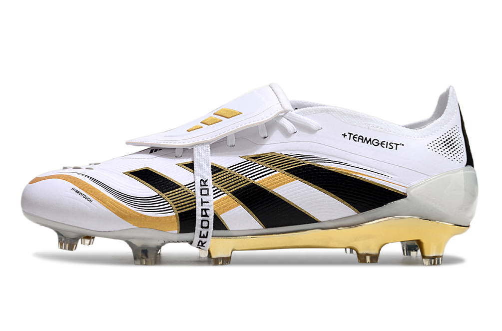 Adidas Predator Tongue FG Elite Football Boot - White/Gold 