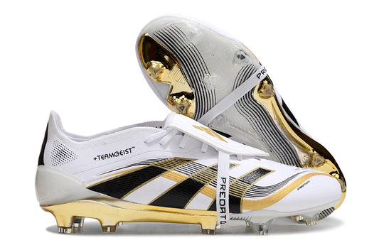 Adidas Predator Tongue FG Elite Football Boot - White/Gold 