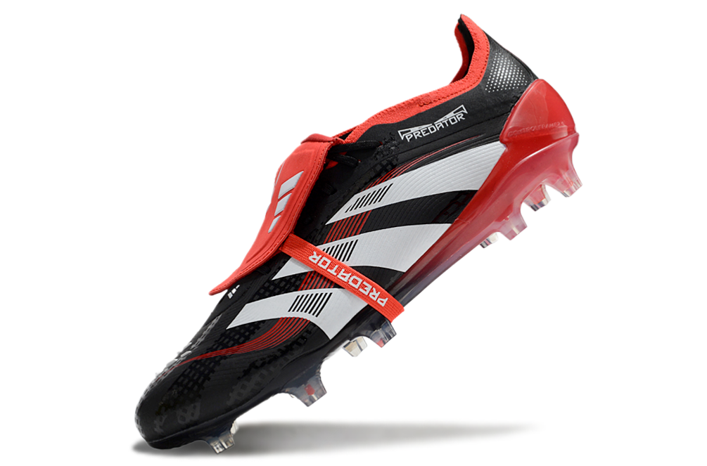 Adidas Predator Tongue FG Elite Football Boot - Black/Red 