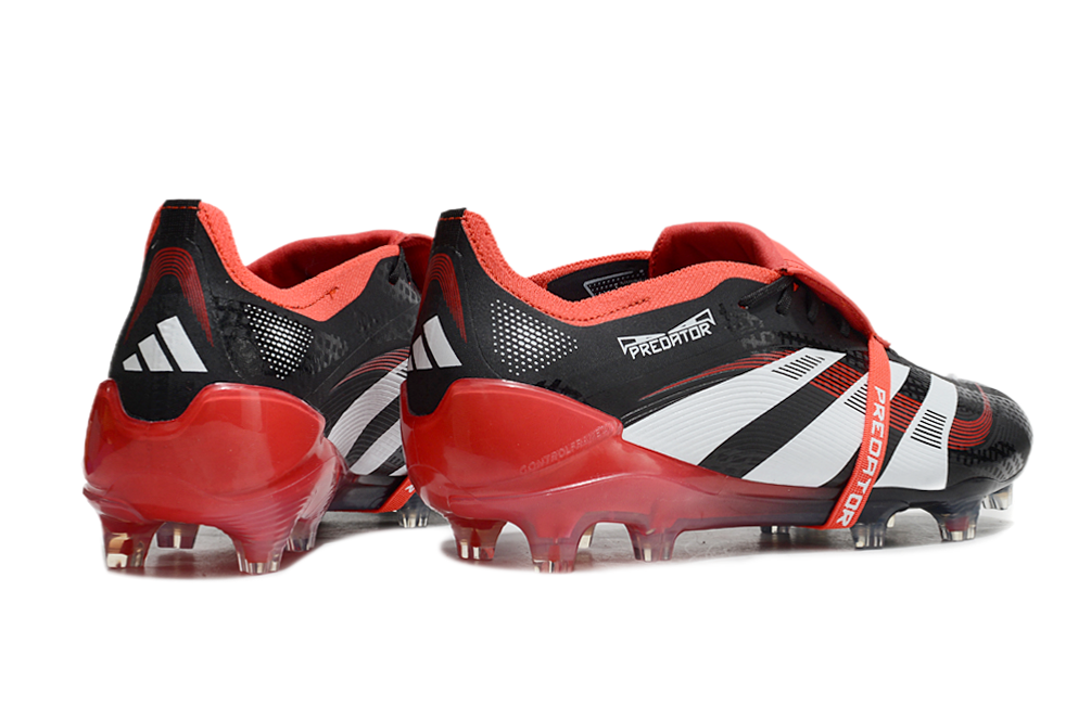 Adidas Predator Tongue FG Elite Football Boot - Black/Red 