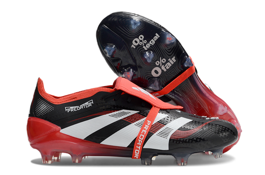 Adidas Predator Tongue FG Elite Football Boot - Black/Red 