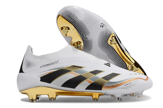 Adidas Predator Tongue FG Elite Football Boot - White/Gold 